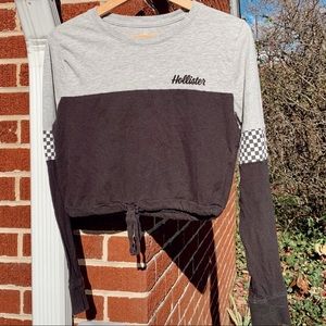 Hollister Cropped Long Sleeve Shirt